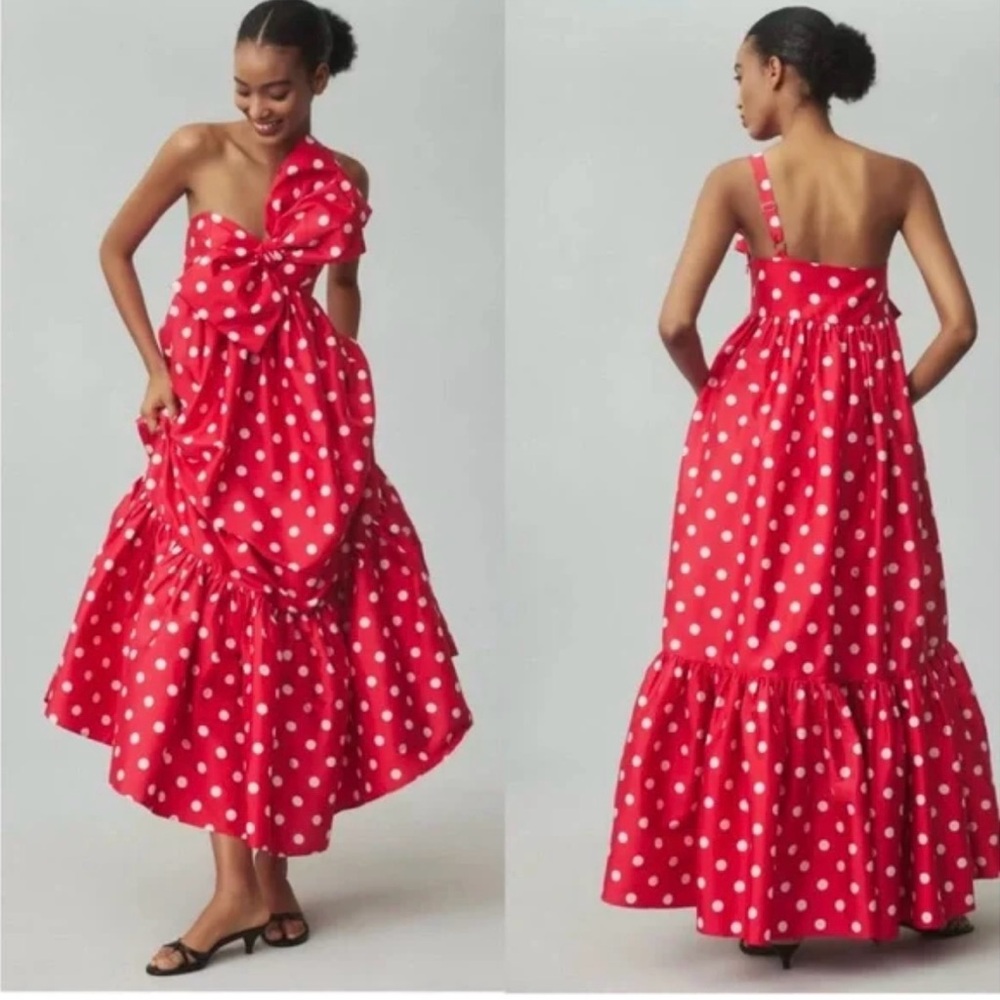 Red Polka Dot Women's Dress 👗
